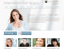 Tablet Screenshot of edwardsvilleoralsurgery.com
